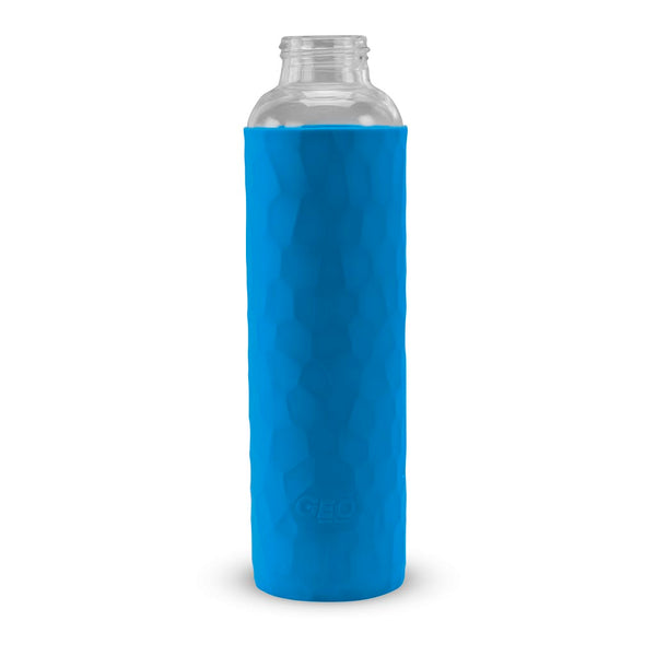 HD Designs Outdoors Tall Glass Bottle with Sleeve & Loop - Blue