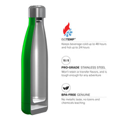 17oz Double Wall Vacuum Insulated Flask, Gloss Finish