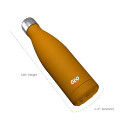 17oz Double Wall Vacuum Insulated Flask, Standard Mouth and POWDER FINISH