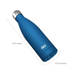 17oz Double Wall Vacuum Insulated Flask, Standard Mouth and POWDER FINISH