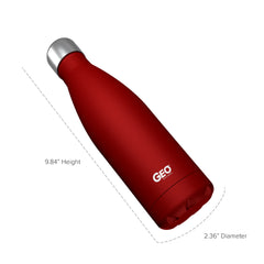 17oz Double Wall Vacuum Insulated Flask, Standard Mouth and POWDER FINISH