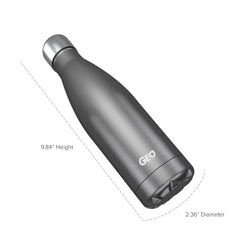 17oz Double Wall Vacuum Insulated Flask, Standard Mouth and POWDER FINISH