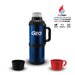 GEO 4 Liter Vacuum Insulated Thermos Flask w/ Portable Cup
