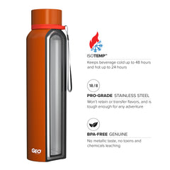 28 oz Powder SS Widemouth Sports Bottle w/ 58 mm Cap