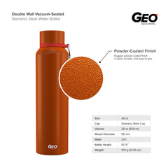 28 oz Powder SS Widemouth Sports Bottle w/ 58 mm Cap