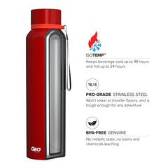 28 oz Powder SS Widemouth Sports Bottle w/ 58 mm Cap