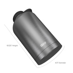 64oz Double Wall Vacuum Insulated Growler, Wide Mouth and POWDER FINISH