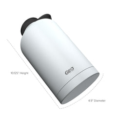 64oz Double Wall Vacuum Insulated Growler, Wide Mouth and POWDER FINISH