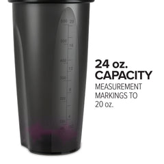 24oz Black Shaker Bottle