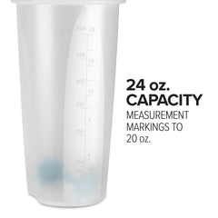 24oz Clear Shaker Bottle