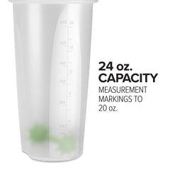 24oz Clear Shaker Bottle