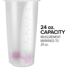 24oz Clear Shaker Bottle