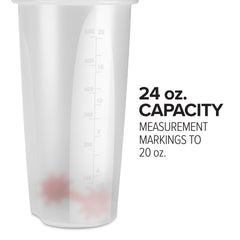 24oz Clear Shaker Bottle