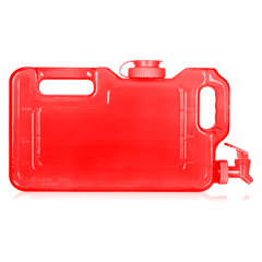 Geo Bottles Dispensers Red 1.1 Gallon Refrigerator Bottle Water Dispenser w/ Faucet BPA FREE