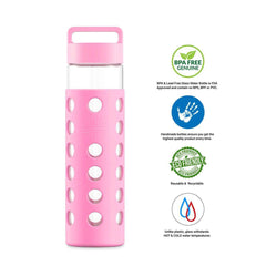 Geo Bottles Glass Bottles 24oz Hot and Cold Glass Bottle