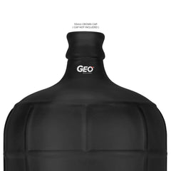 Geo Bottles Glass Bottles 3 Gallon Round Frosted Glass Carboy w/55mm Crown Top