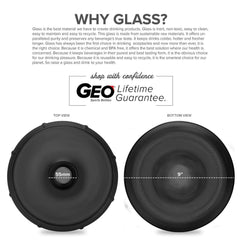 Geo Bottles Glass Bottles 3 Gallon Round Frosted Glass Carboy w/55mm Crown Top