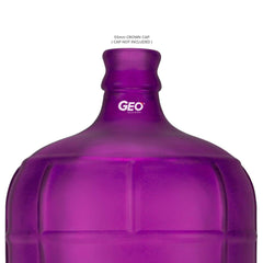 Geo Bottles Glass Bottles 3 Gallon Round Frosted Glass Carboy w/55mm Crown Top