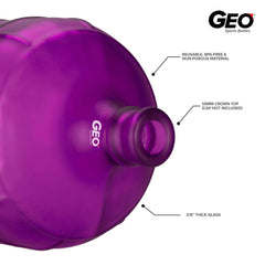 Geo Bottles Glass Bottles 3 Gallon Round Frosted Glass Carboy w/55mm Crown Top