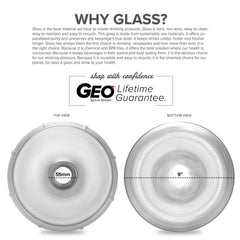 Geo Bottles Glass Bottles 3 Gallon Round Frosted Glass Carboy w/55mm Crown Top