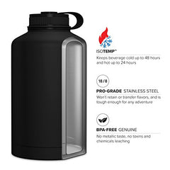 64oz Double Wall Vacuum Insulated Growler, Wide Mouth