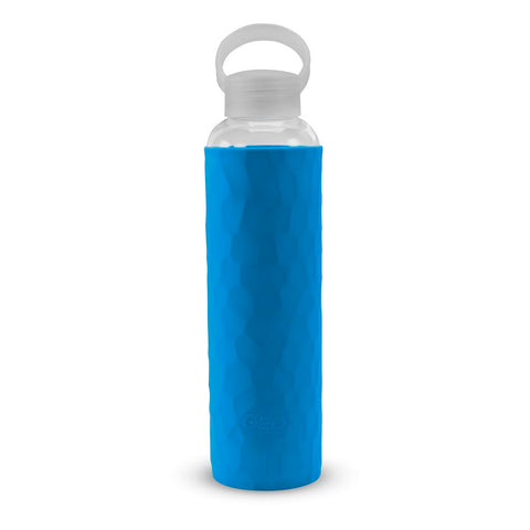 GEO 24 oz Borosilicate Glass BPA Free Water Bottle w/Silicone
