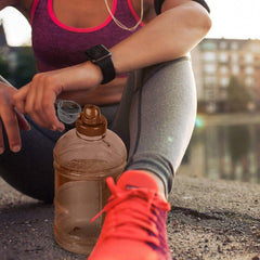 Geo Bottles Bottles 1/2 Gallon (64 oz.) BPA FREE Plastic Water Bottle w/ 48mm Twist Cap