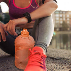 Geo Bottles Bottles 1/2 Gallon (64 oz.) BPA FREE Plastic Water Bottle w/ 48mm Twist Cap