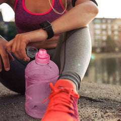 Geo Bottles Bottles 1/2 Gallon (64 oz.) BPA FREE Plastic Water Bottle w/ 48mm Twist Cap