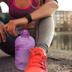 Geo Bottles Bottles 1/2 Gallon (64 oz.) BPA FREE Plastic Water Bottle w/ 48mm Twist Cap