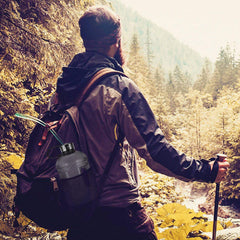 Geo Bottles Bottles 1/2 Gallon BPA FREE Plastic Water Bottle w/ 48mm Steel Cap