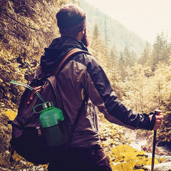 Geo Bottles Bottles 1/2 Gallon BPA FREE Plastic Water Bottle w/ 48mm Steel Cap