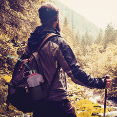 Geo Bottles Bottles 1/2 Gallon BPA FREE Plastic Water Bottle w/ 48mm Steel Cap