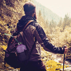 Geo Bottles Bottles 1/2 Gallon BPA FREE Plastic Water Bottle w/ 48mm Steel Cap