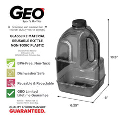 Geo Bottles Bottles 1 Gallon BPA FREE Reusable Bottle
