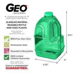 Geo Bottles Bottles 1 Gallon BPA FREE Reusable Bottle