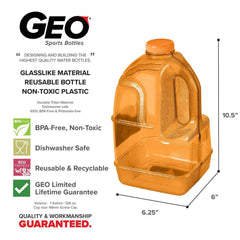 Geo Bottles Bottles 1 Gallon BPA FREE Reusable Bottle