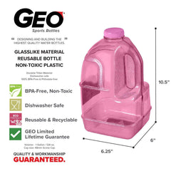 Geo Bottles Bottles 1 Gallon BPA FREE Reusable Bottle