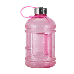 Geo Bottles Bottles Pink 1/2 Gallon BPA FREE Plastic Water Bottle w/ 48mm Steel Cap