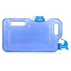 Geo Bottles Dispensers Dark Blue 1.1 Gallon Refrigerator Bottle Water Dispenser w/ Faucet BPA FREE