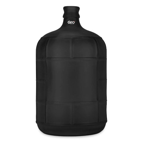 1 Liter Glass Sports Bottle w/ 65mm Steel Cap & Protective Sleeve